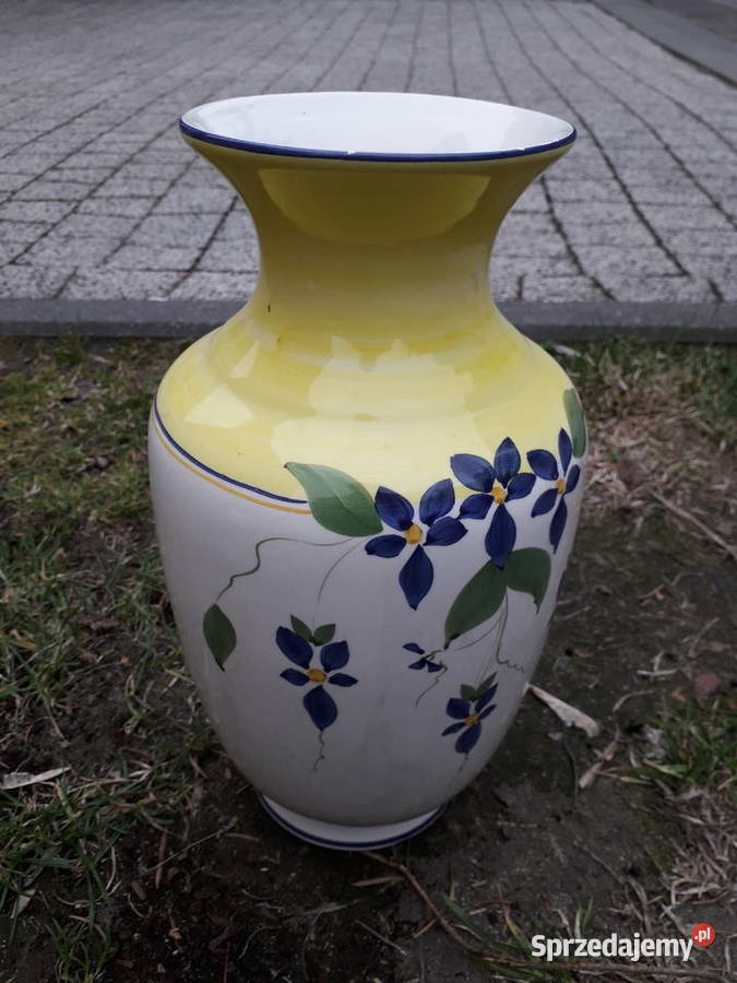 Wazon ręcznie malowany vintage mazowieckie sprzedam