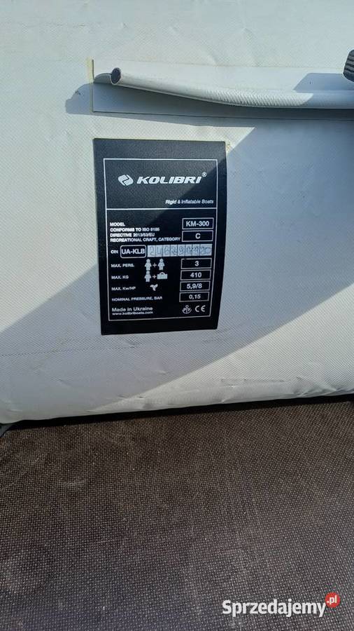 Ponton Kolibri 300 silnik osprzęt sonar uchwyty