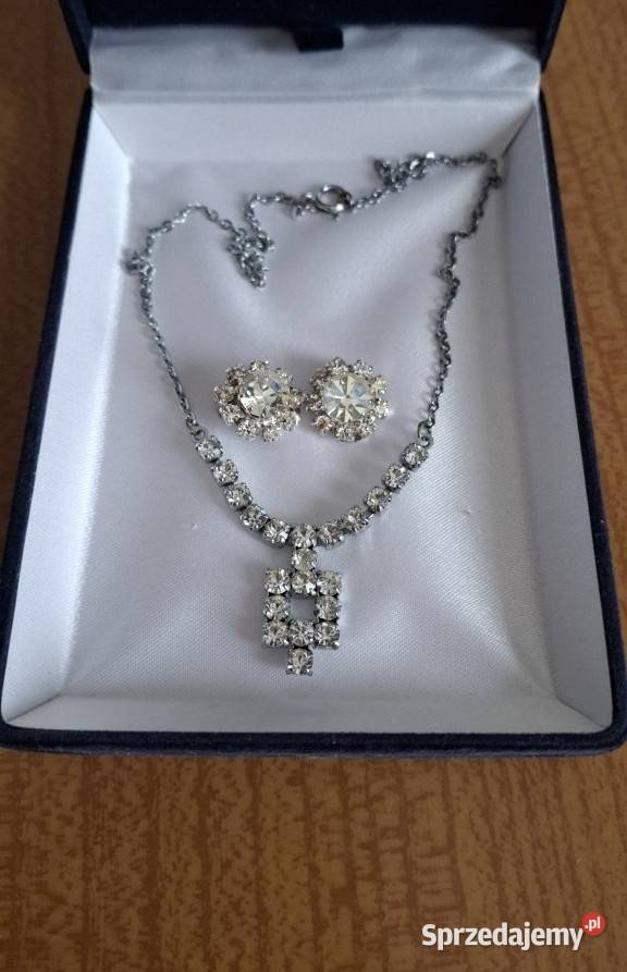 Sprzedam zestaw naszyjnik i klipsy z Lublin