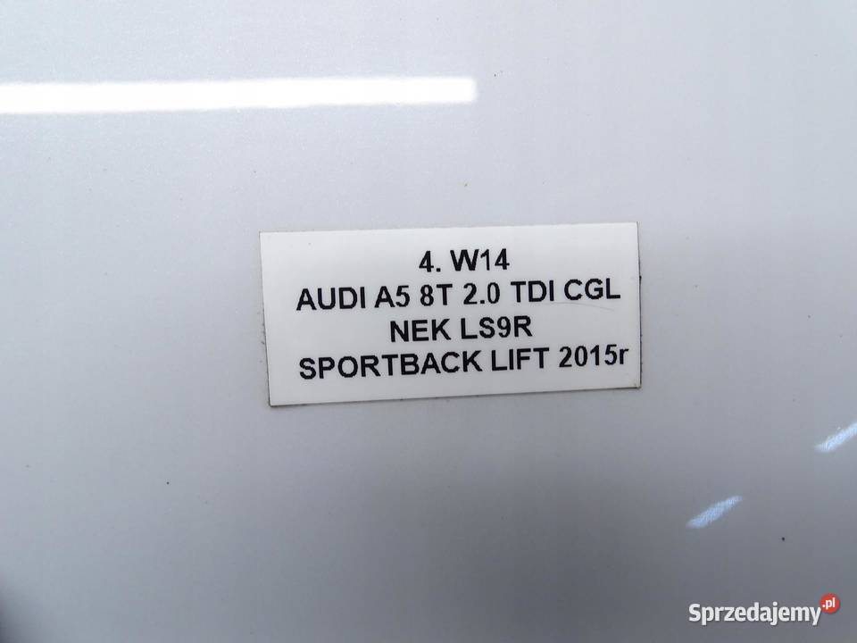 KLAPKA WLEWU PALIWA AUDI A5 8T LIFT SPORTBACK