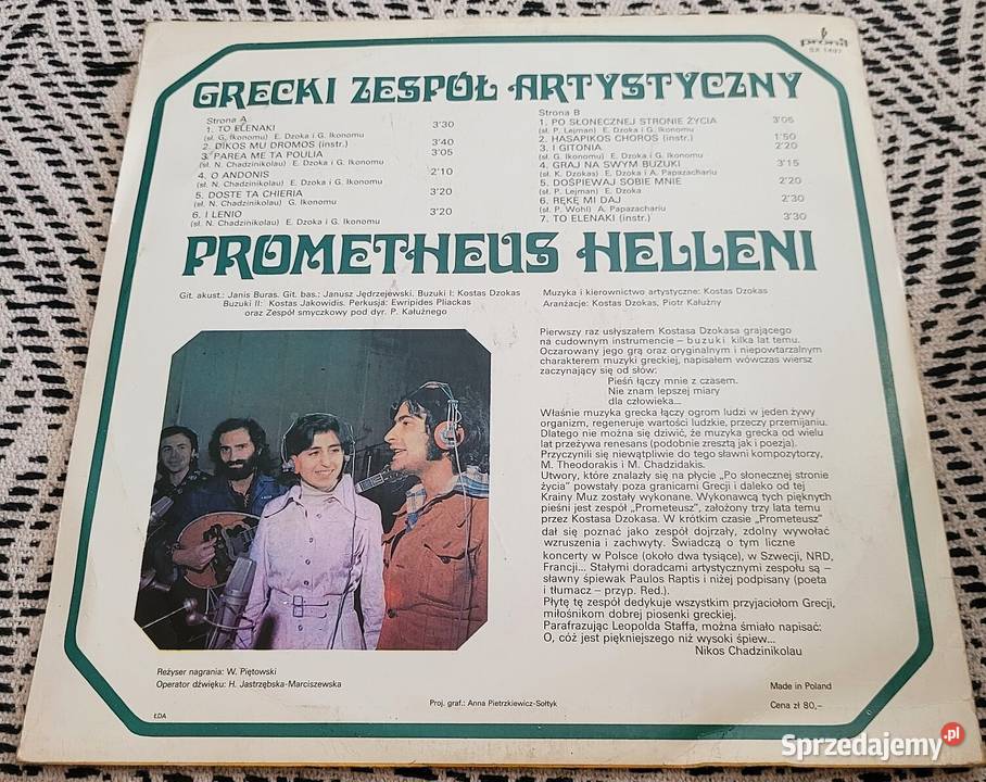 Prometheus Słonecznej Stronie Życia płyta płyta winylowa Chełmno sprzedam