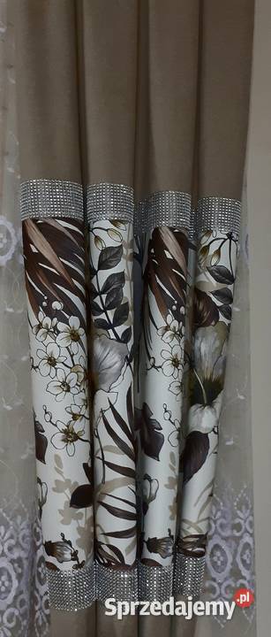 Zasłony velvet ciemny beż Mława sprzedam