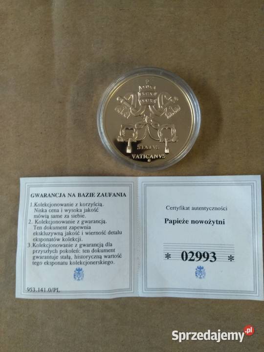 43 Medal okolicznościowy z serii Papieże sprzedam