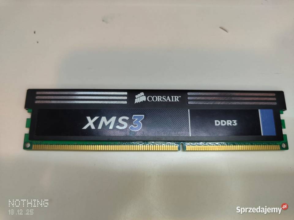XMS3 4GB1600T DDR3 wielkopolskie Swarzędz