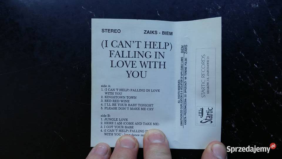 Kaseta magnetofonowa UB40 I cant help falling i podlaskie Siemiatycze