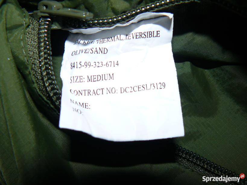 Kurtka wojskowa dwustronna brytyjska Medium Pisz