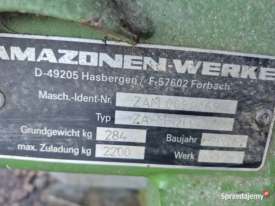 Rozsiewacz Amazone zam Nowogrodziec sprzedam