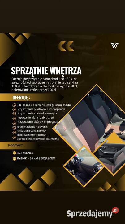 Sprzątanie wnętrza Rybnik
