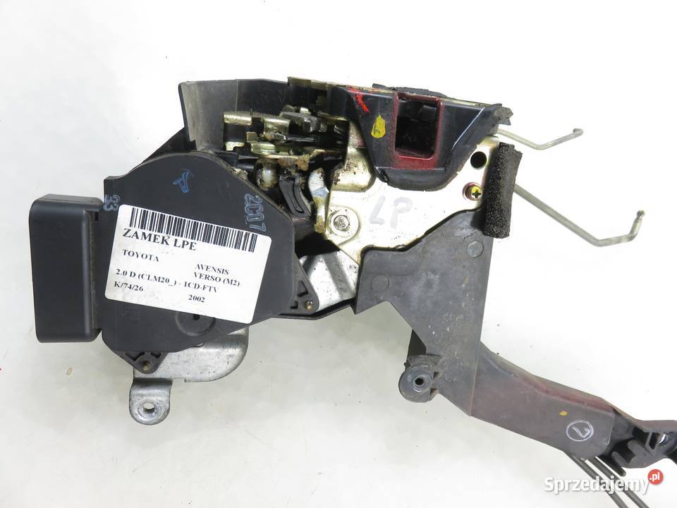 ZAMEK LEWY PRZEDNI TOYOTA AVENSIS VERSO M2 6 PIN osobowe Części samochodowe