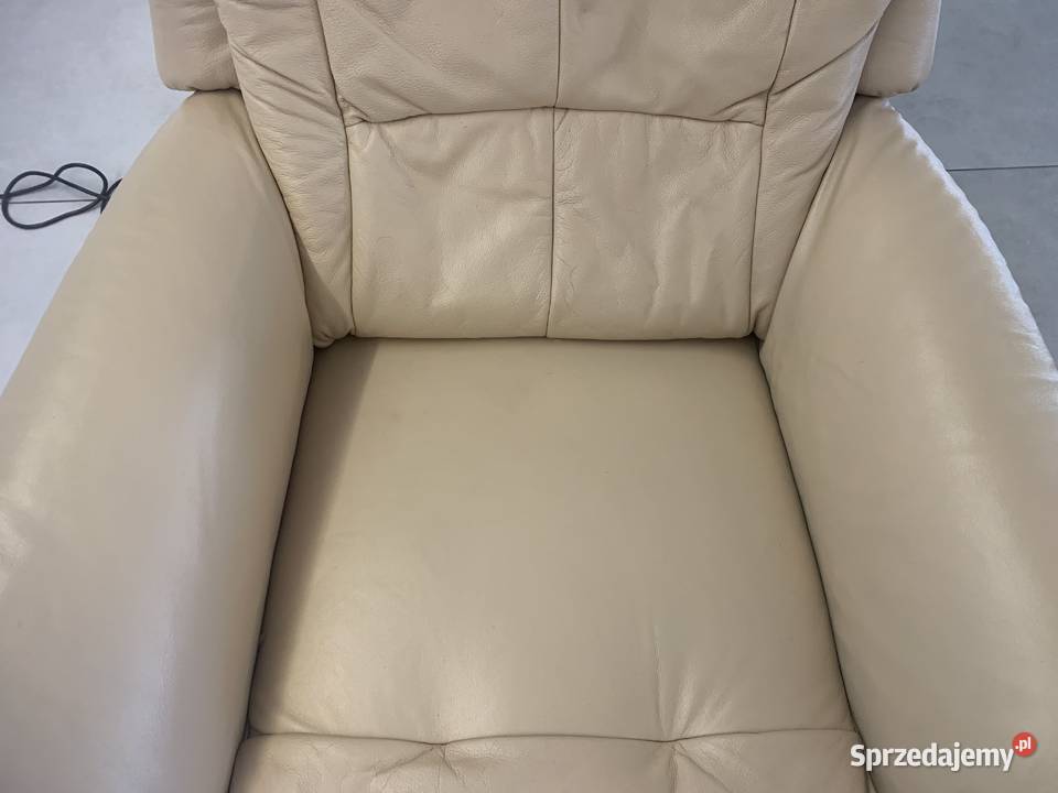 HUKLA SKÓRZNY FOTEL Z SUPER MASAŻEM