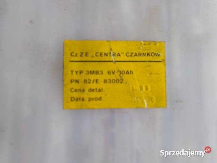 WSK SHL junak akumulatory prl Motoryzacja Kruszwica sprzedam
