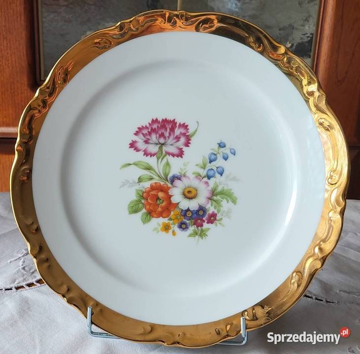 Paul Leitner Bavaria piękna bogato złocona Gdańsk