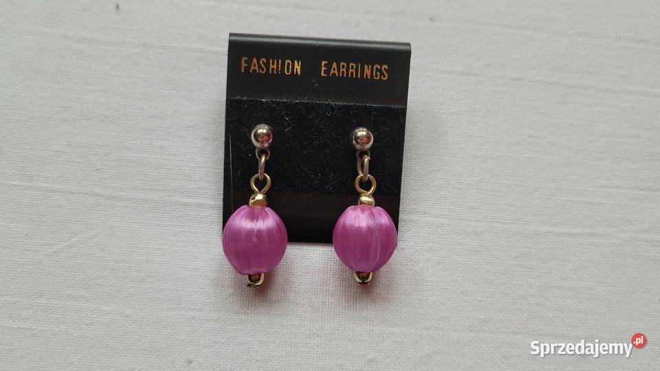 Nietuzinkowe różowe kolczyki Piekary Śląskie