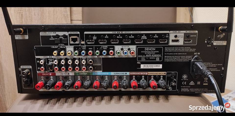 Denon AVR X2600H 72 Dolby Atmos wifi bluetooth Sochaczew