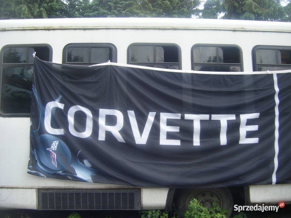 Corvette Duza Flaga Reklama Chevroleta Corvette Akcesoria Dębica sprzedam