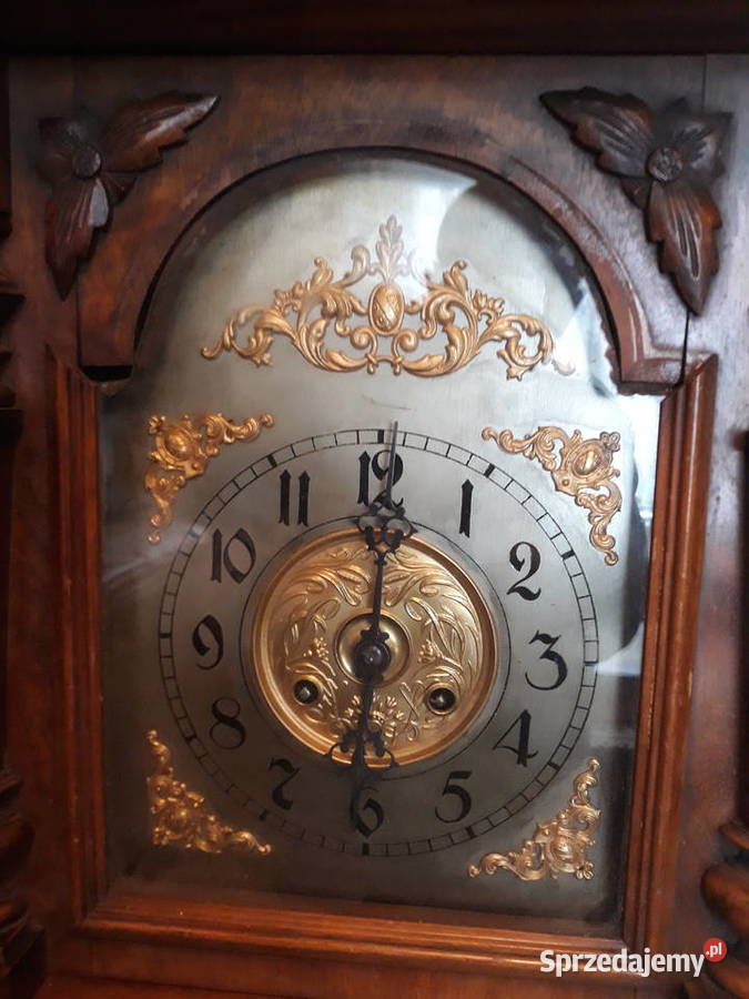 Sprawny zegarkapliczkakwadrans wymuszony Antyki Wrocław