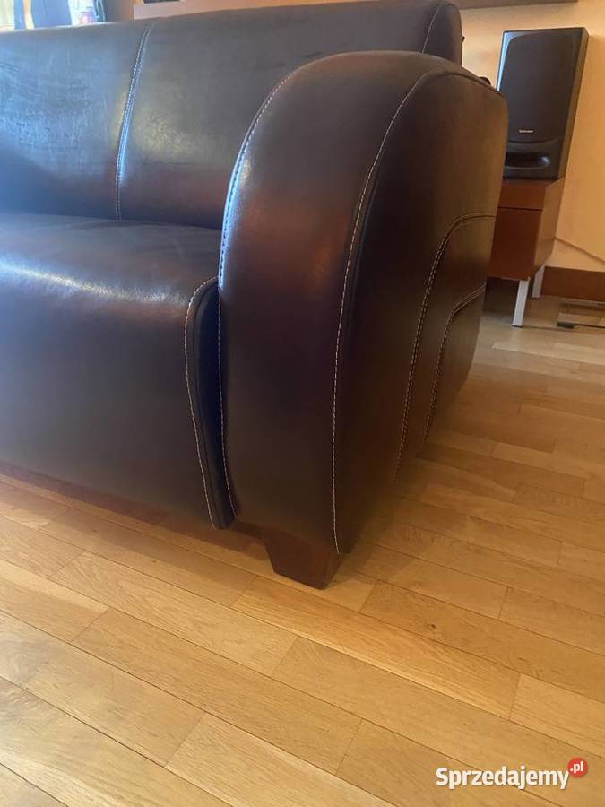 Kanapa Sofa Tapczan Skórzana Ładny Stan