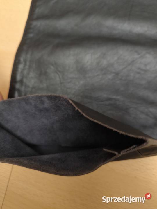 Spodnie skórzane męskie pas ok 100