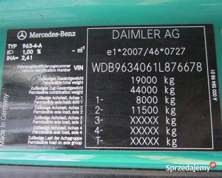 Ciagnik Mega lowdeck volume MercedesGIGA SPACE Warszawa