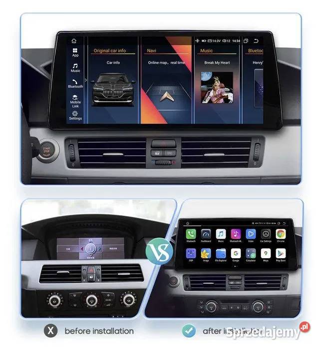 Radio Android 13 BMW serii 5 E60 E61 E62 1022 śląskie