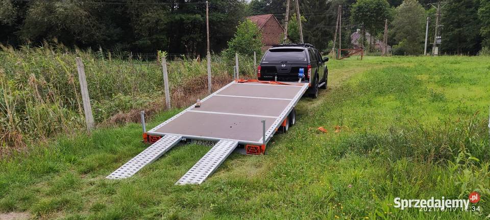 Przyczepa dwuosiowa platforma laweta uchylna Pozostałe Czerwieńsk