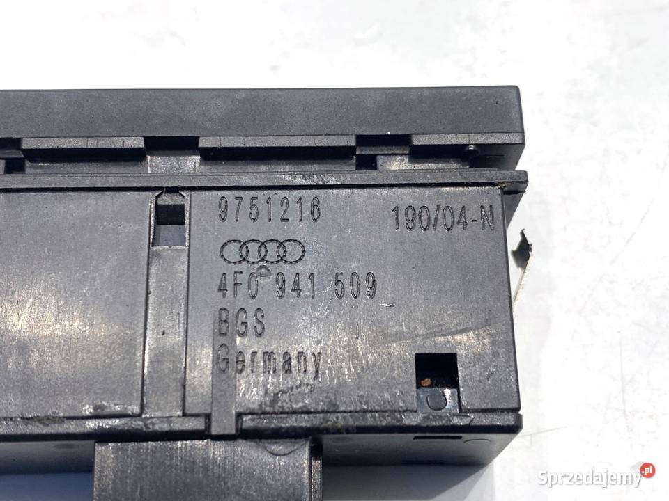 WŁĄCZNIK ŚWIATEŁ AWARYJNYCH AUDI A6 C6 4F0941509 sprzedam