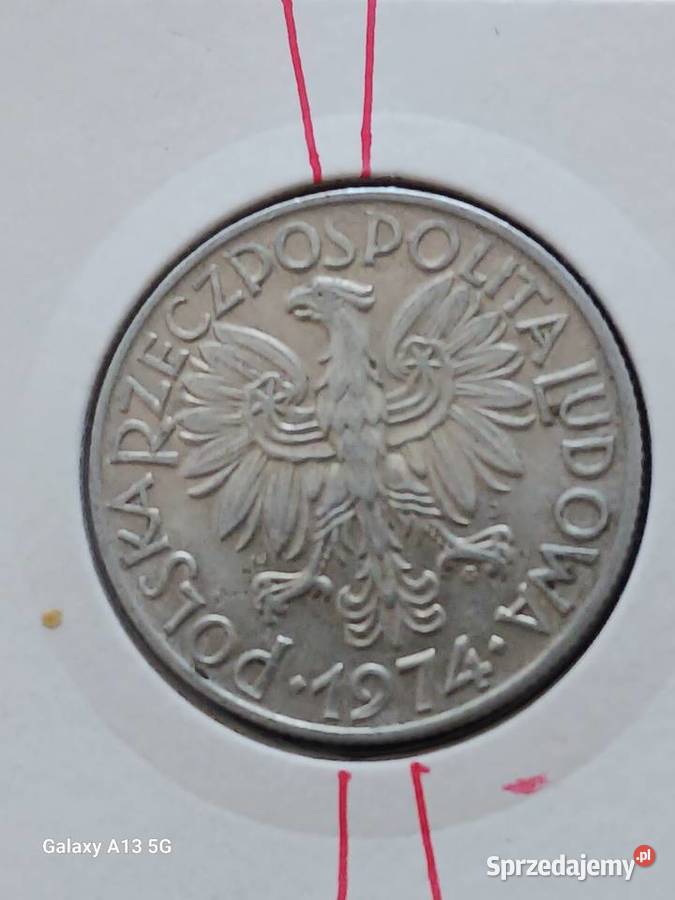5 Złotych Rybak 1974 r Skrętka 4 Konin
