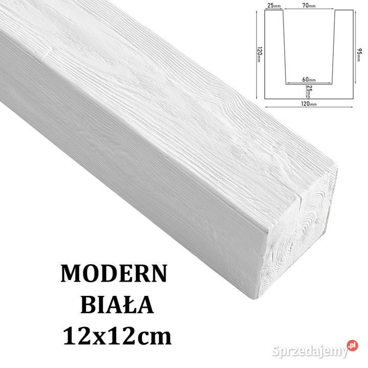 Belka Modern 12x12 Biała Dom i Ogród małopolskie Gdów