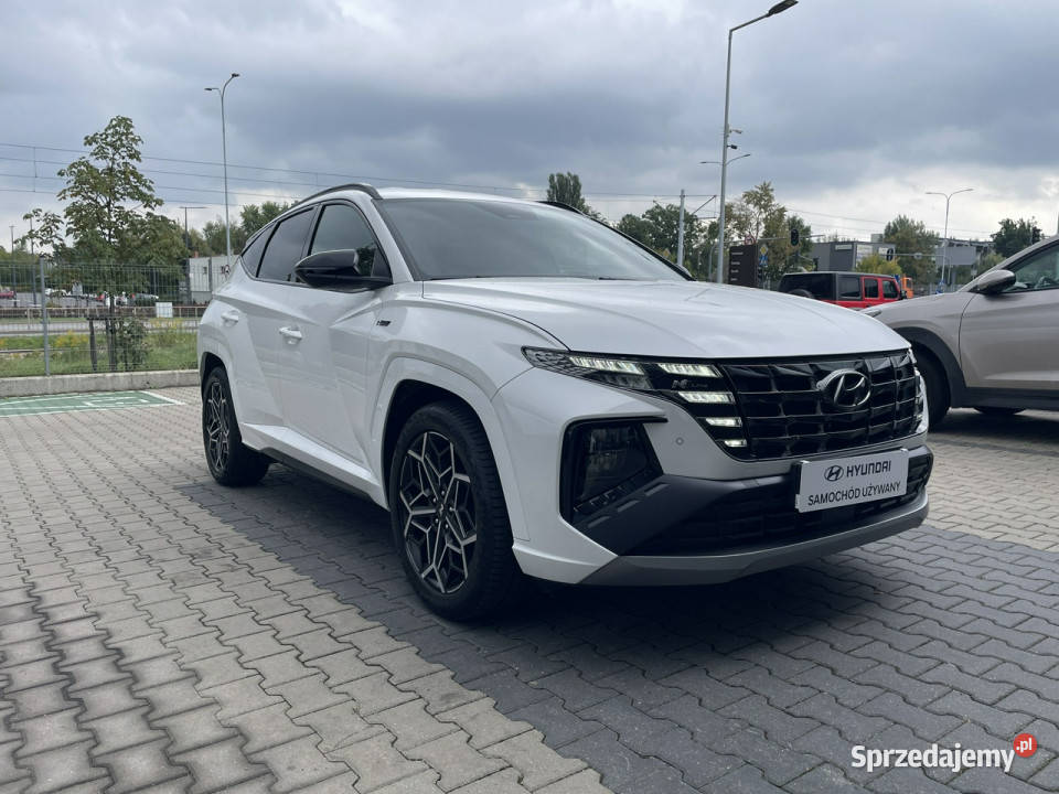 Hyundai Tucson 16TGDI 150 7DCT 2WD N Line biały łódzkie Piotrków Trybunalski
