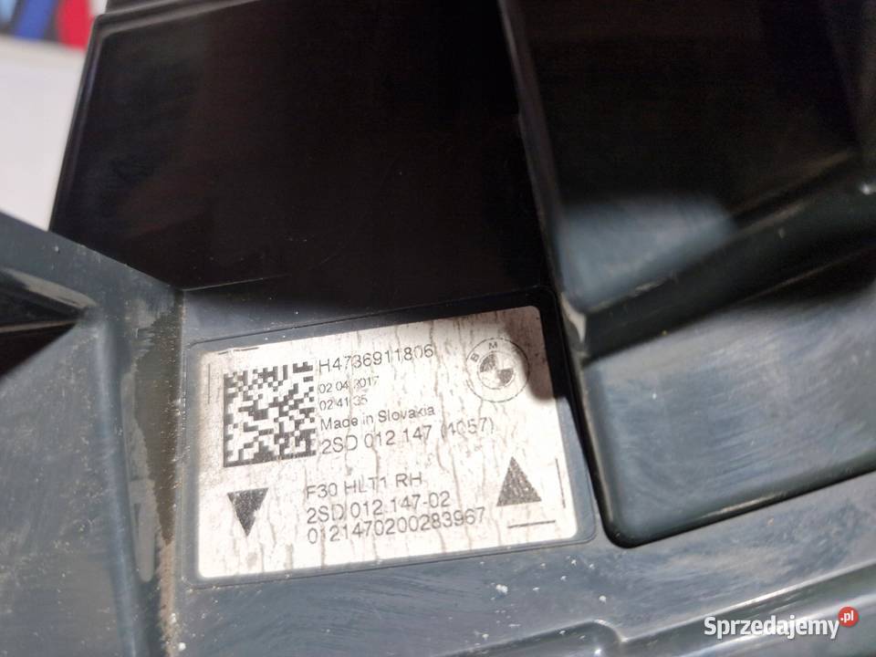 BMW F30 LCI LAMPY TYŁ KOMPLET 7369117 7369118
