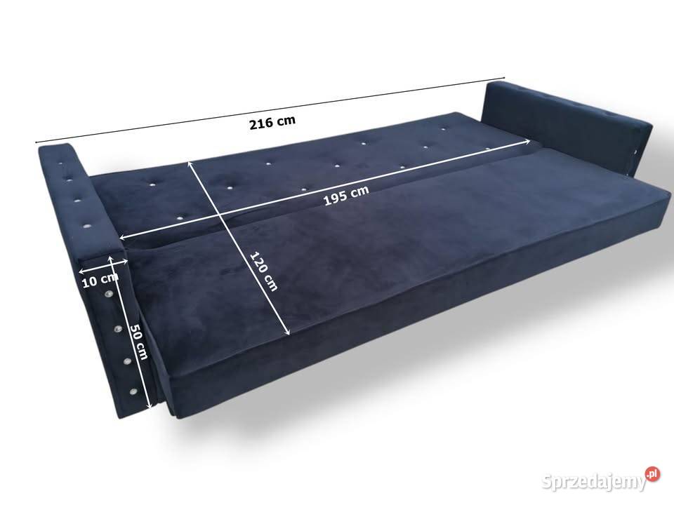 Sofa Glamour rozkładana Kanapa kryształ Wrocław