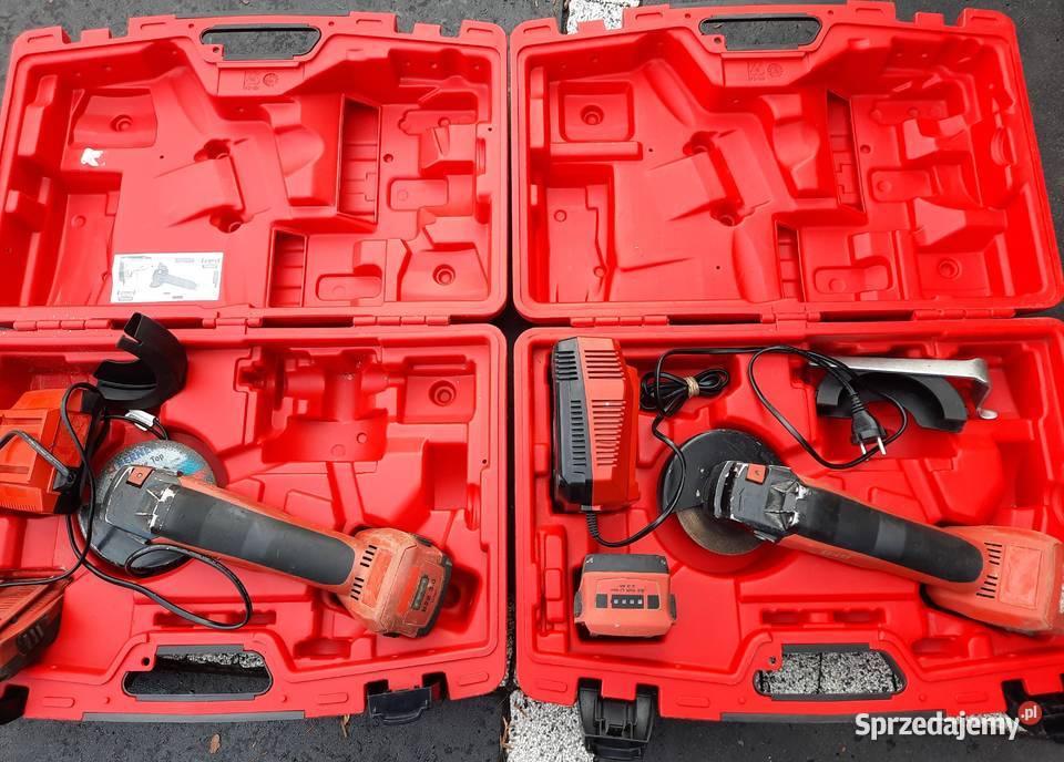 Szlifierka akumulatorowa Hilti komplet AG125A22 Gaszowice