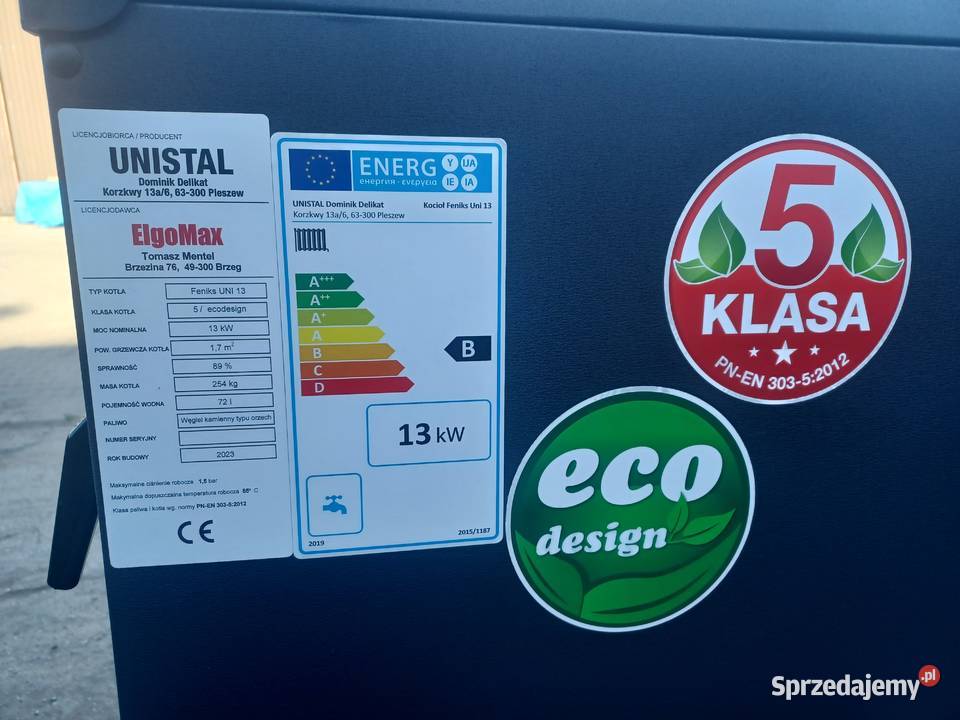 Kocioł zgazowujący DREWNO 9kW do 120m2 Piec Koszalin