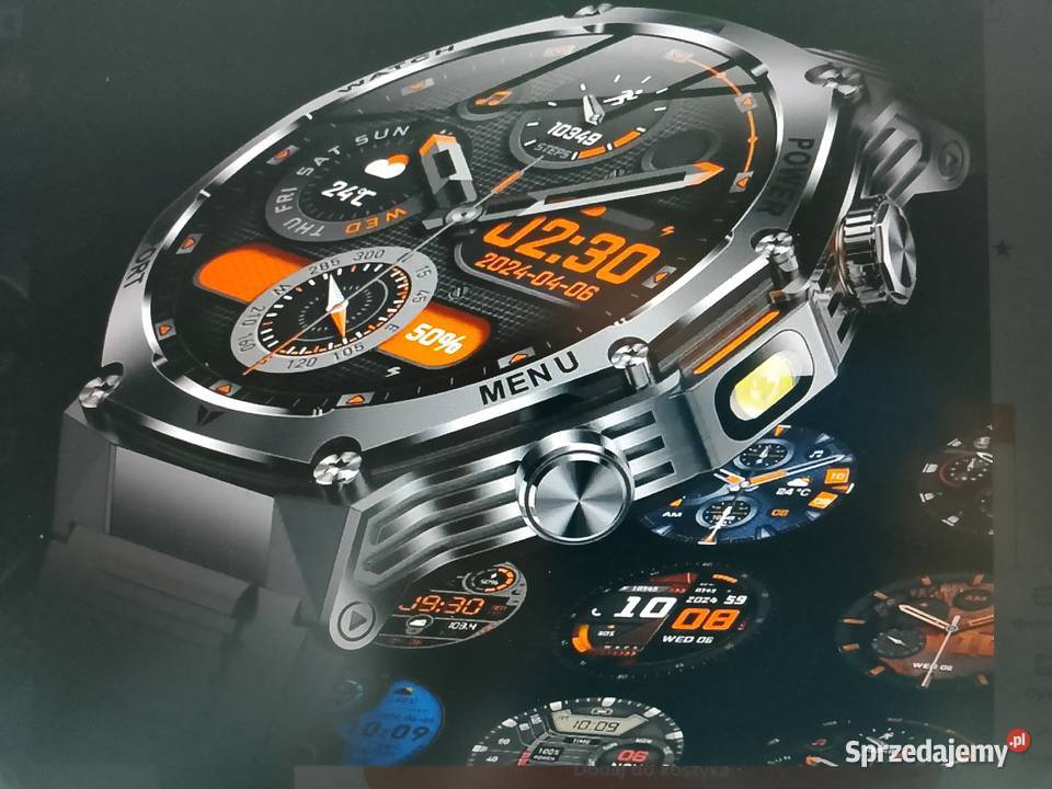 Nowy męski sportowy smartwatch bateria 800 mAh Zgierz