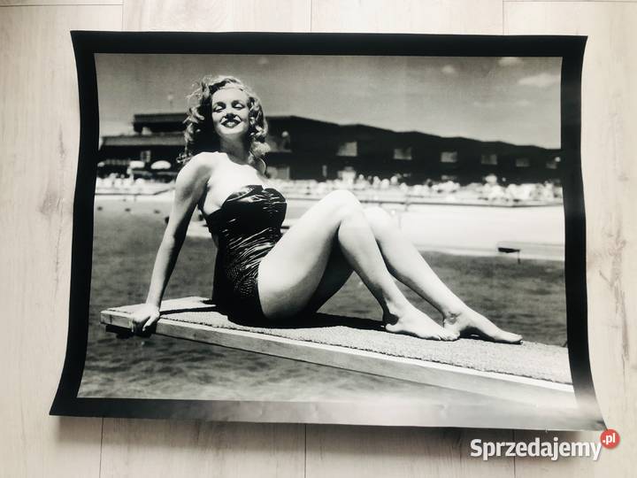Plakat obraz Marilyn Monroe 45x38 czarnobiały Łódź