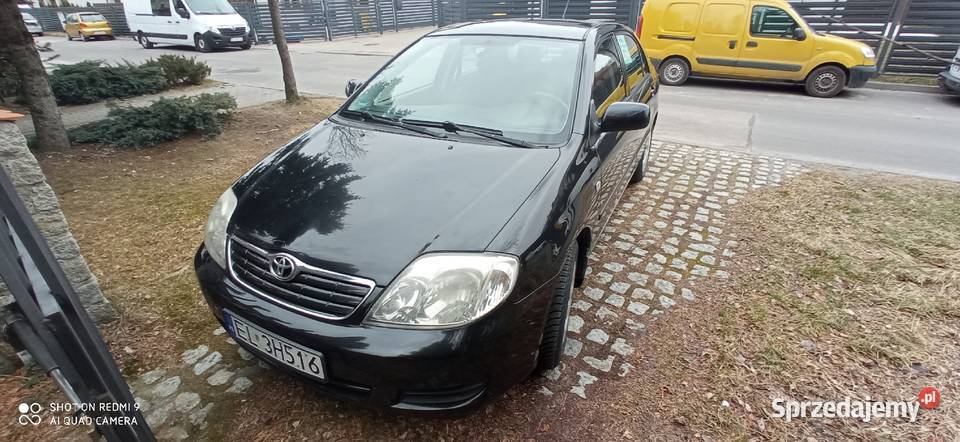 Toyota Corolla E12 sedan czarny 14 gaz lpg czarny Łódź