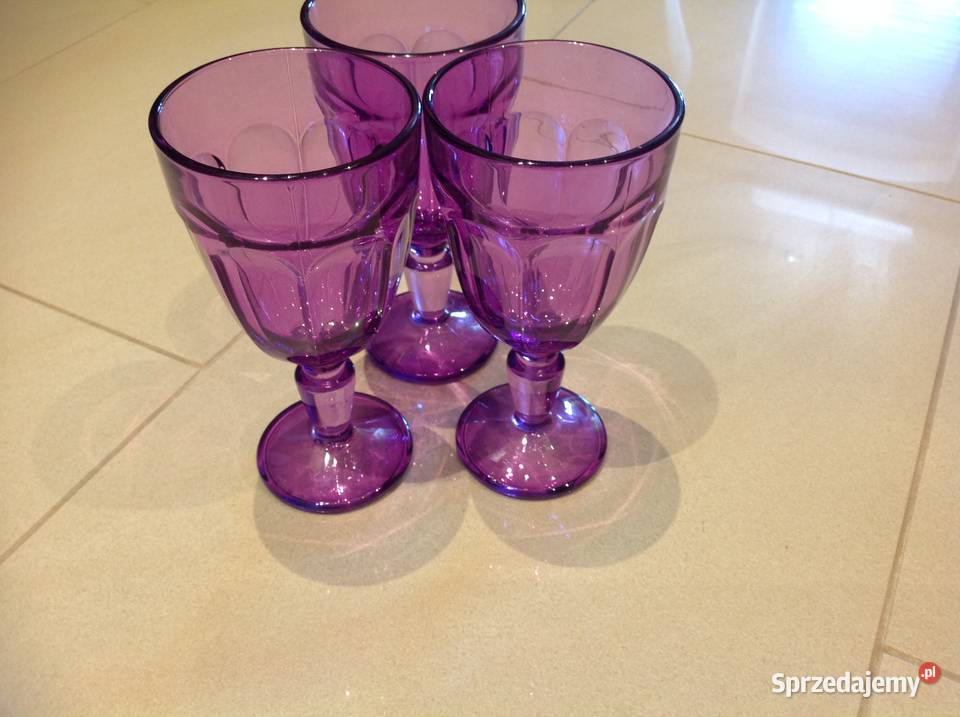 Pucharki szklane kielichy 3 Nowa Sól