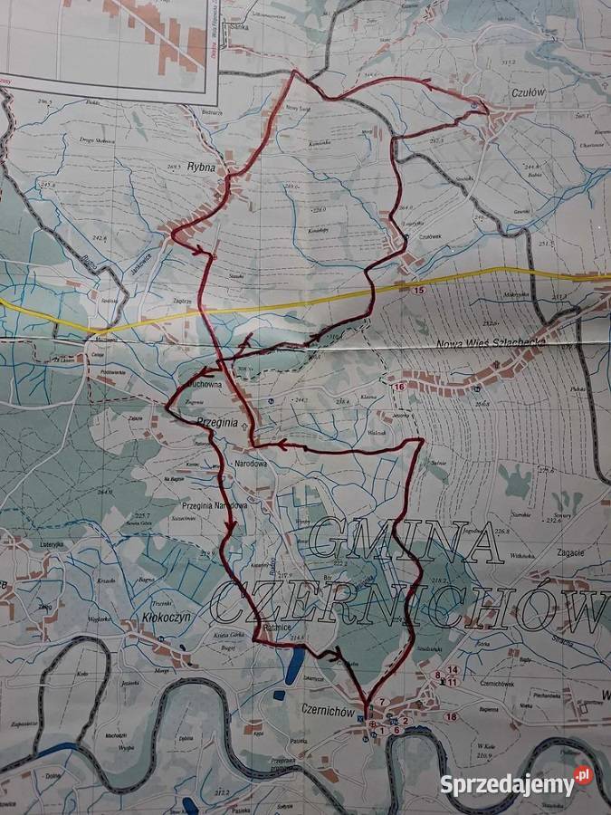 Gmina Czernichów Gmina Liszki mapa 120 000 Kraków
