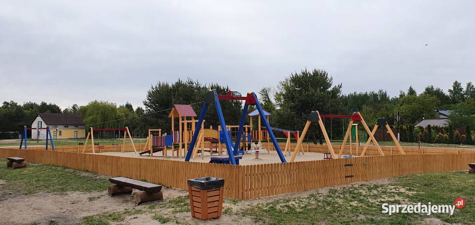 Domki domek z bala jeziorem Głuszyńskim plaży Orle