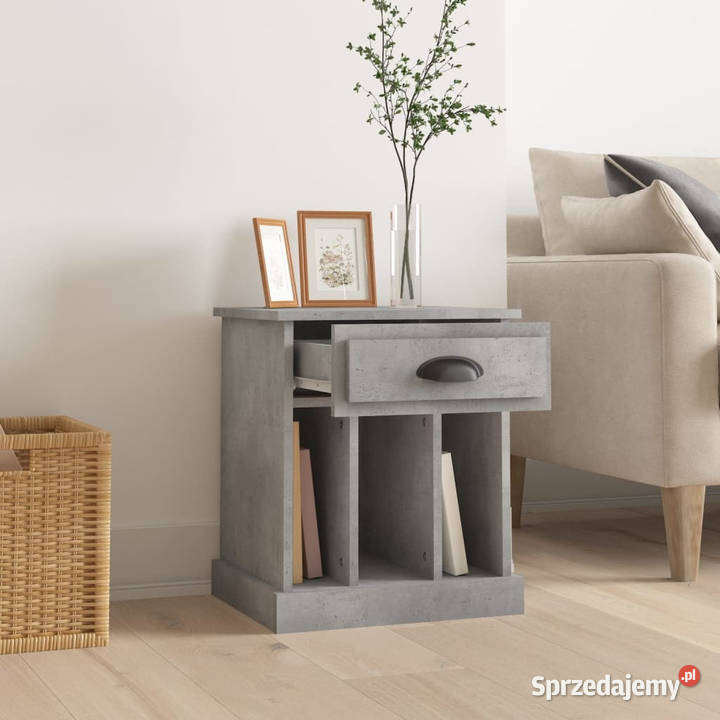Szafka nocna szarość betonu 43x36x50 WM816352 Warszawa