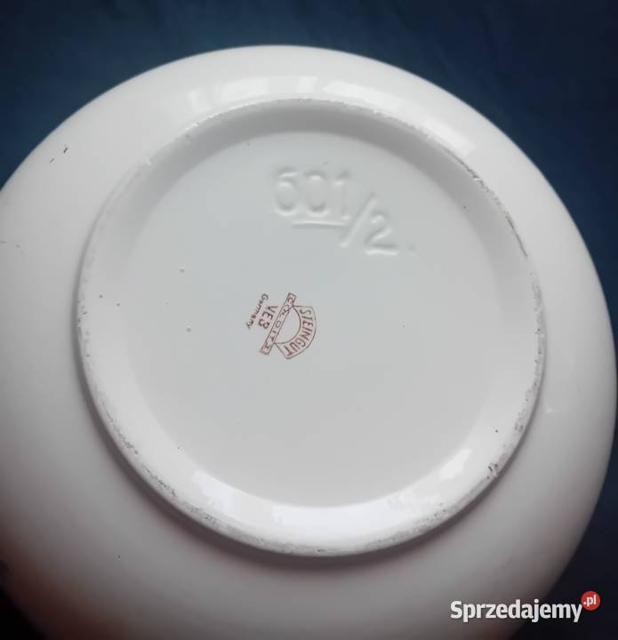 Fajansowa misa Steingutfabrik Colditz Sygnatura Koźminek