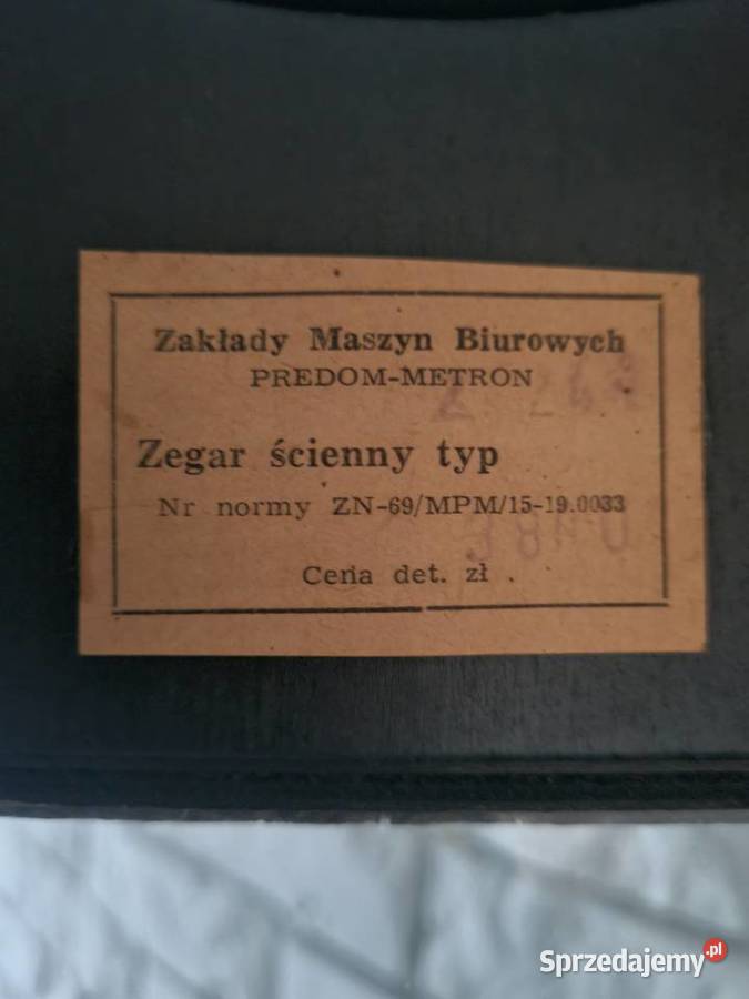 Stary zegar wiszący PREDOM METRON Z241 PRL sprzedam