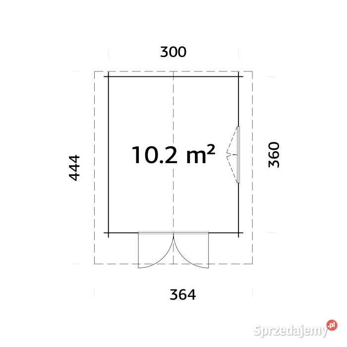 Drewniany domek ogrodowy Sylwia 102 m2 Domki narzędziowe Mrągowo