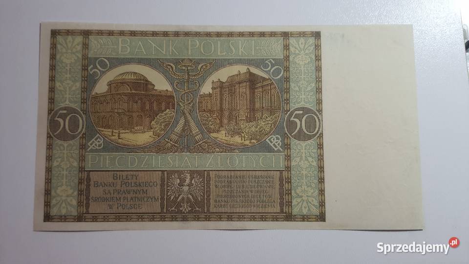 RZADKOŚĆ 50 złotych 1925 s AM Warszawa sprzedam