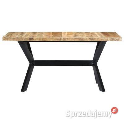 vidaXL Stół jadalniany lite surowe drewno mazowieckie Warszawa
