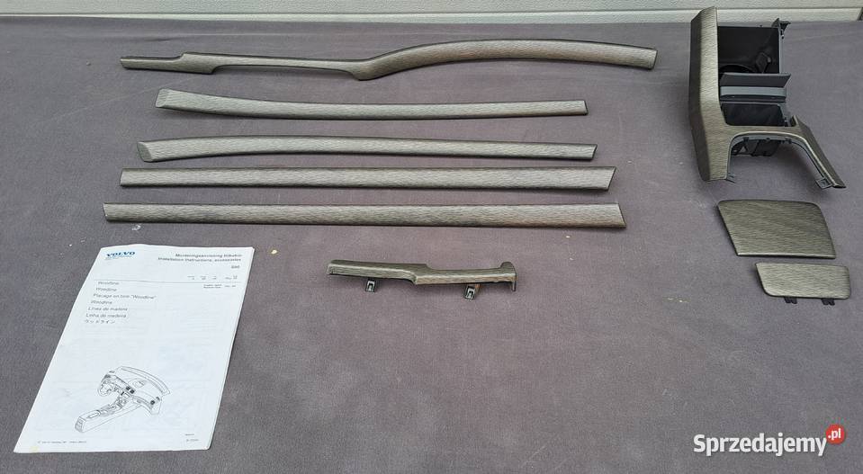Dekory listwy ozdobne wnętrza komplet Volvo S80 Pozostałe Mielęcin sprzedam