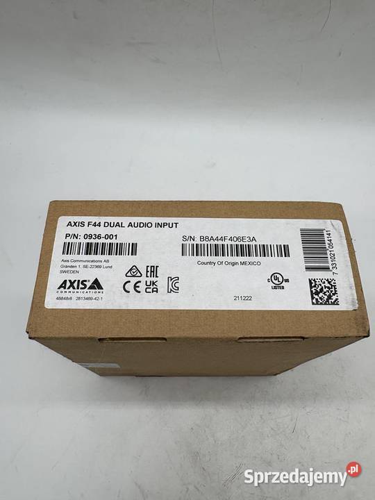 Axis F44 0936001 Main Unit mazowieckie Warszawa