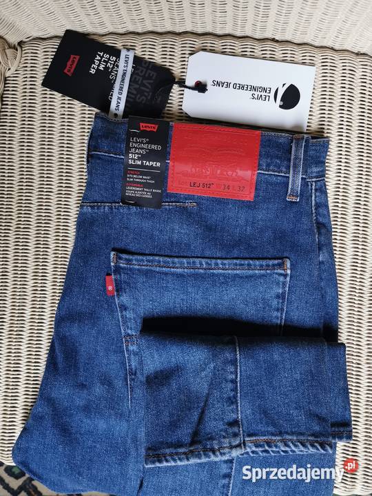 Levis 512 Slim Fit Taper W34 L32 Jeansy Super