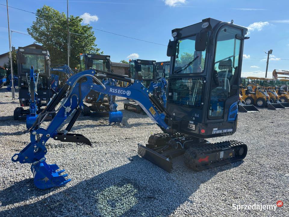 Nowa Minikoparka RIPPA R15 ECO Kubota Jcb