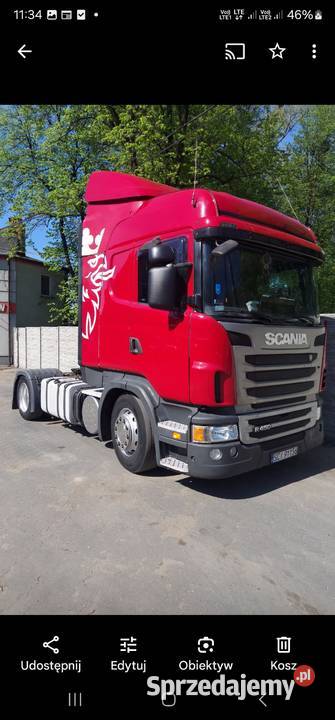 SCANIA R420 MEGA Lowdeck Retarder klima 12000cm3 Skoczów